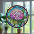 Hydrangea Stained Glass Effect Suncatcher